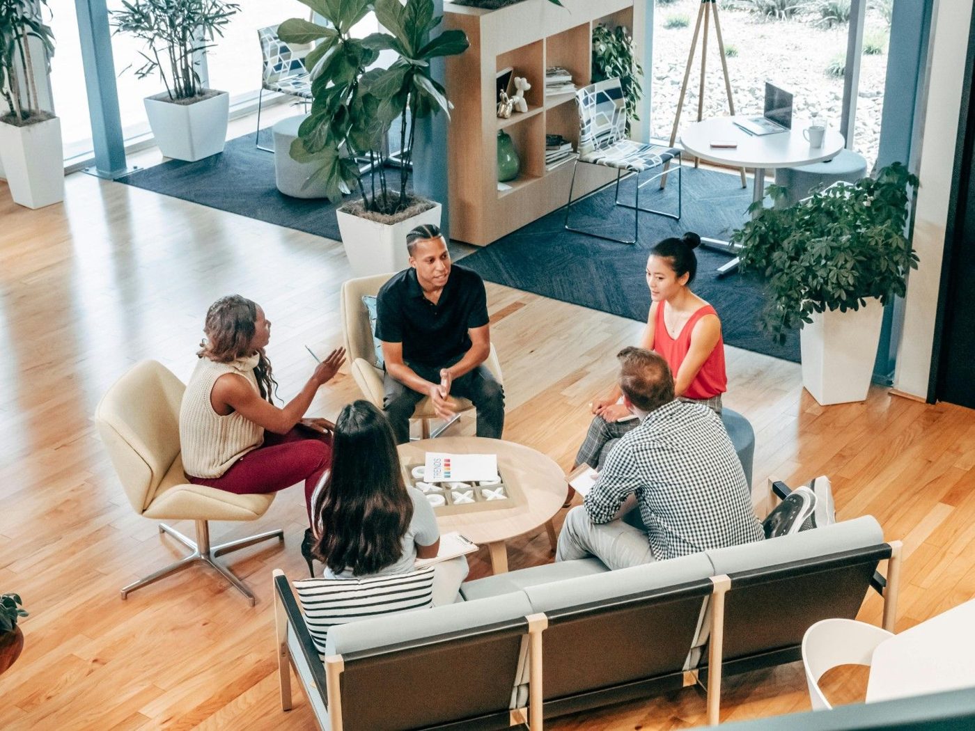 An open-plan office